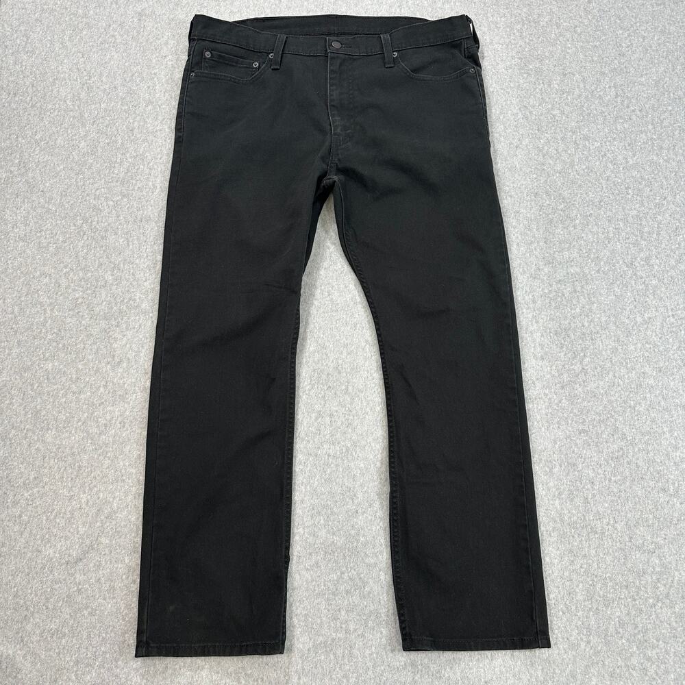 Levi's Straight Leg Jeans Men's W38 L30 Black High Rise Acubi Streetwear Denim